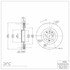 604-75028D by DYNAMIC FRICTION COMPANY - GEOSPEC Coated Rotor - Blank