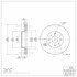 604-76056 by DYNAMIC FRICTION COMPANY - GEOSPEC Coated Rotor - Blank