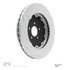 614-40036 by DYNAMIC FRICTION COMPANY - GEOSPEC Coated Rotor - Slotted