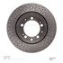620-02027 by DYNAMIC FRICTION COMPANY - Disc Brake Rotor - Drilled