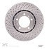 620-02033D by DYNAMIC FRICTION COMPANY - Disc Brake Rotor - Drilled