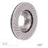620-02033D by DYNAMIC FRICTION COMPANY - Disc Brake Rotor - Drilled