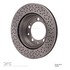 620-02027 by DYNAMIC FRICTION COMPANY - Disc Brake Rotor - Drilled