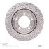 620-02034 by DYNAMIC FRICTION COMPANY - Disc Brake Rotor - Drilled