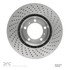 620-02036D by DYNAMIC FRICTION COMPANY - Disc Brake Rotor - Drilled