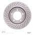 620-02042D by DYNAMIC FRICTION COMPANY - Disc Brake Rotor - Drilled