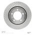 620-02044 by DYNAMIC FRICTION COMPANY - Disc Brake Rotor - Drilled