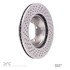 620-02042D by DYNAMIC FRICTION COMPANY - Disc Brake Rotor - Drilled