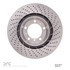 620-02047D by DYNAMIC FRICTION COMPANY - Disc Brake Rotor - Drilled