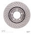 620-02067D by DYNAMIC FRICTION COMPANY - Disc Brake Rotor - Drilled