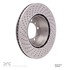 620-02066D by DYNAMIC FRICTION COMPANY - Disc Brake Rotor - Drilled