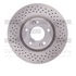 620-03026 by DYNAMIC FRICTION COMPANY - Disc Brake Rotor - Drilled
