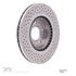 620-03026 by DYNAMIC FRICTION COMPANY - Disc Brake Rotor - Drilled