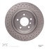 620-31053 by DYNAMIC FRICTION COMPANY - Disc Brake Rotor - Drilled