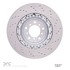 62031087D by DYNAMIC FRICTION COMPANY - Disc Brake Rotor - Drilled