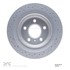 620-52019 by DYNAMIC FRICTION COMPANY - Disc Brake Rotor - Drilled