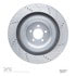 610-20021D by DYNAMIC FRICTION COMPANY - Disc Brake Rotor - Slotted