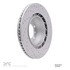 624-02048D by DYNAMIC FRICTION COMPANY - GEOSPEC Coated Rotor - Drilled