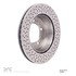 624-02053 by DYNAMIC FRICTION COMPANY - GEOSPEC Coated Rotor - Drilled