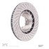 624-02051D by DYNAMIC FRICTION COMPANY - GEOSPEC Coated Rotor - Drilled