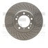 624-02066D by DYNAMIC FRICTION COMPANY - GEOSPEC Coated Rotor - Drilled
