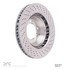 62402071D by DYNAMIC FRICTION COMPANY - DFC GEOSPEC Coated Rotor - Drilled