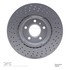 624-52018 by DYNAMIC FRICTION COMPANY - GEOSPEC Coated Rotor - Drilled
