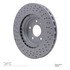 624-52018 by DYNAMIC FRICTION COMPANY - GEOSPEC Coated Rotor - Drilled