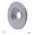 624-52019 by DYNAMIC FRICTION COMPANY - GEOSPEC Coated Rotor - Drilled