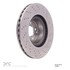 624-63041 by DYNAMIC FRICTION COMPANY - GEOSPEC Coated Rotor - Drilled