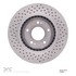 624-03026 by DYNAMIC FRICTION COMPANY - GEOSPEC Coated Rotor - Drilled