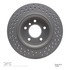 624-31053 by DYNAMIC FRICTION COMPANY - GEOSPEC Coated Rotor - Drilled