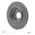 624-31053 by DYNAMIC FRICTION COMPANY - GEOSPEC Coated Rotor - Drilled