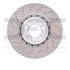 62431072D by DYNAMIC FRICTION COMPANY - DFC GEOSPEC Coated Rotor - Drilled