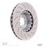 62431072D by DYNAMIC FRICTION COMPANY - DFC GEOSPEC Coated Rotor - Drilled