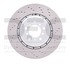 62431086D by DYNAMIC FRICTION COMPANY - DFC GEOSPEC Coated Rotor - Drilled