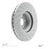 624-63056 by DYNAMIC FRICTION COMPANY - GEOSPEC Coated Rotor - Drilled