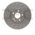 624-63059 by DYNAMIC FRICTION COMPANY - GEOSPEC Coated Rotor - Drilled