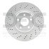 624-63063 by DYNAMIC FRICTION COMPANY - GEOSPEC Coated Rotor - Drilled