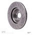 624-63075 by DYNAMIC FRICTION COMPANY - GEOSPEC Coated Rotor - Drilled