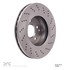624-63084 by DYNAMIC FRICTION COMPANY - GEOSPEC Coated Rotor - Drilled