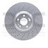 624-63112 by DYNAMIC FRICTION COMPANY - GEOSPEC Coated Rotor - Drilled