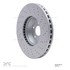 624-63112 by DYNAMIC FRICTION COMPANY - GEOSPEC Coated Rotor - Drilled