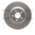 624-63113 by DYNAMIC FRICTION COMPANY - GEOSPEC Coated Rotor - Drilled