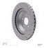 624-63113 by DYNAMIC FRICTION COMPANY - GEOSPEC Coated Rotor - Drilled