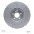 624-63119 by DYNAMIC FRICTION COMPANY - GEOSPEC Coated Rotor - Drilled