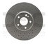 624-63119 by DYNAMIC FRICTION COMPANY - GEOSPEC Coated Rotor - Drilled