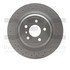 624-63140 by DYNAMIC FRICTION COMPANY - GEOSPEC Coated Rotor - Drilled