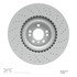 624-63145 by DYNAMIC FRICTION COMPANY - GEOSPEC Coated Rotor - Drilled