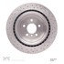 624-63149 by DYNAMIC FRICTION COMPANY - GEOSPEC Coated Rotor - Drilled